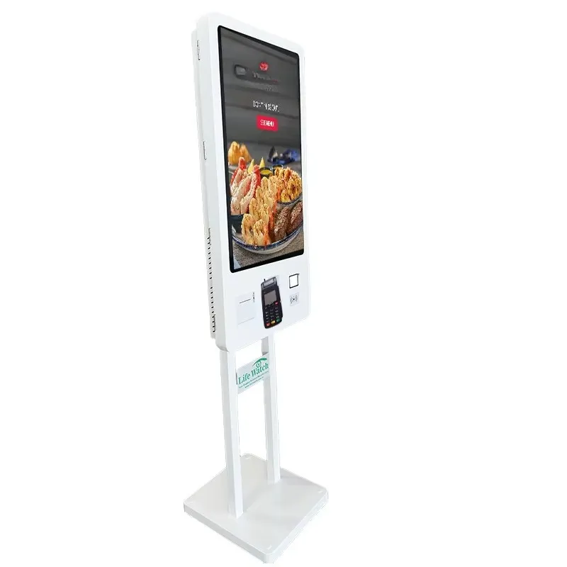Printer Stand - 27인치 셀프 주문용 LCD 디지털 키오스크,