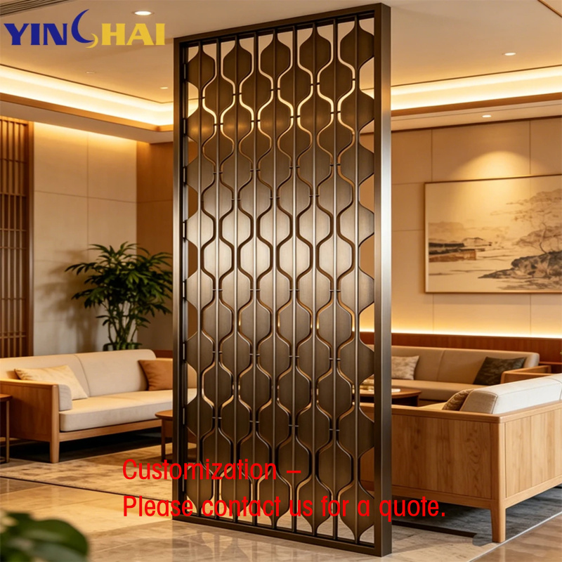 Partition Screen Divider - 맞춤형 모던 디자인 스테인리스 스틸 룸
