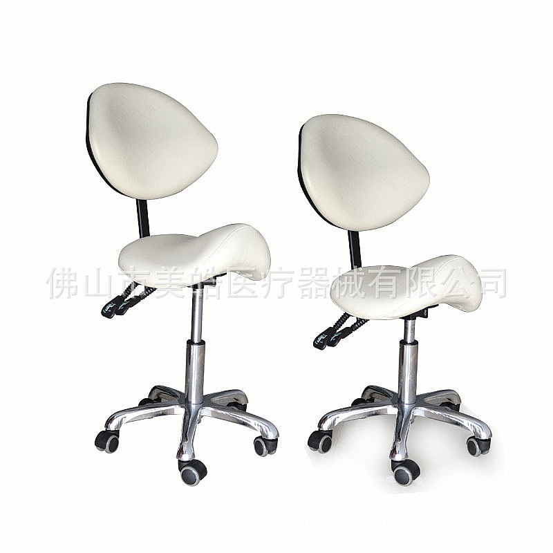 Office Stool - 인체공학적 안장형 스툴 의자, 높이 조절