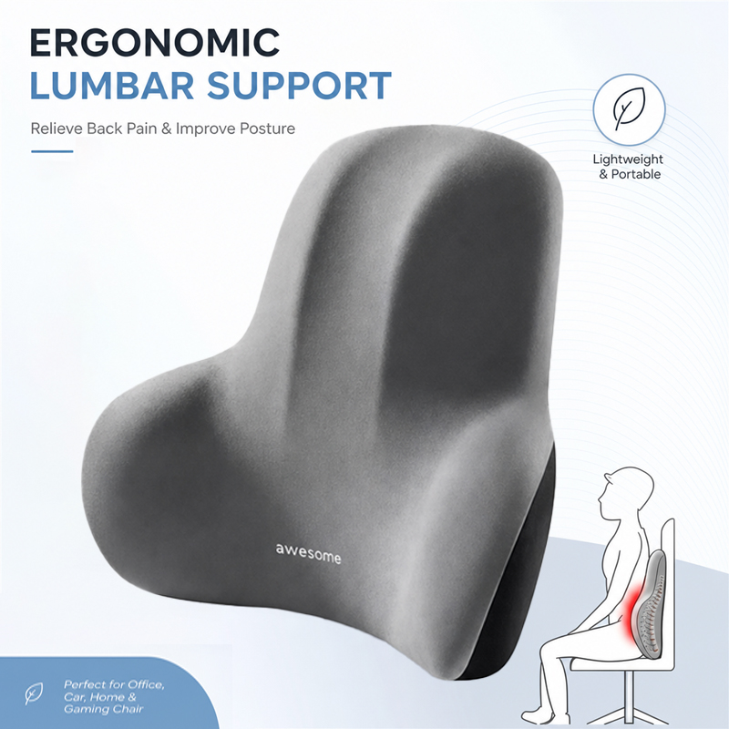 메모리폼 요추 지지 쿠션 1개, 인체공학적 허리 통증  - Office Chair Cushion 리뷰 및 가격