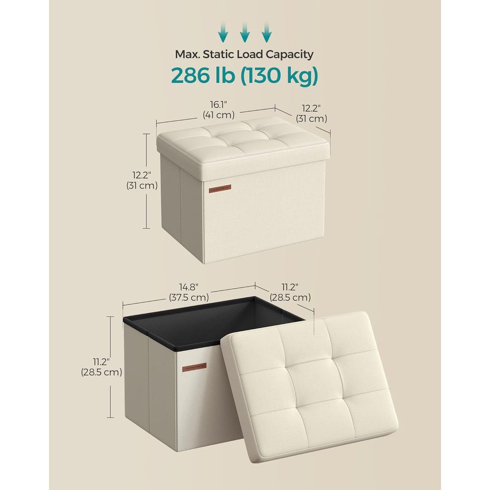 컴팩트한 수납 오토만, 발 받침대, 12.2 x 16. - Office Stool 리뷰 및 가격