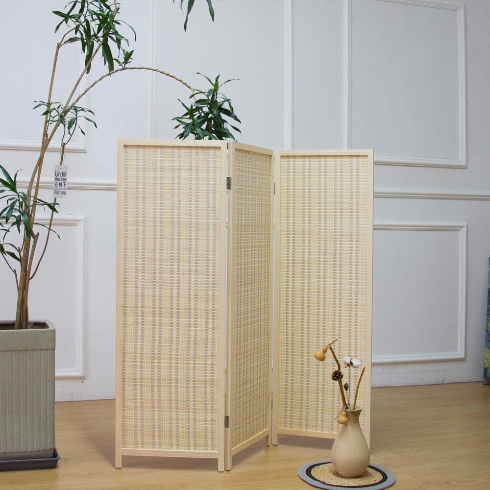 3단 짧은 룸 디바이더 스크린, 베이지색 독립형 파티션 - Partition Screen Divider 리뷰 및 가격