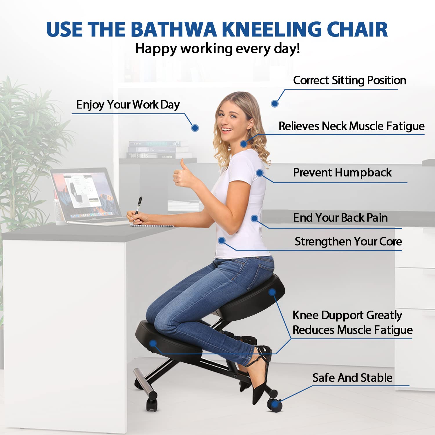 사무실용 인체공학적 무릎꿇이 의자, 가정 및 사무실용  - Office Chair 리뷰 및 가격