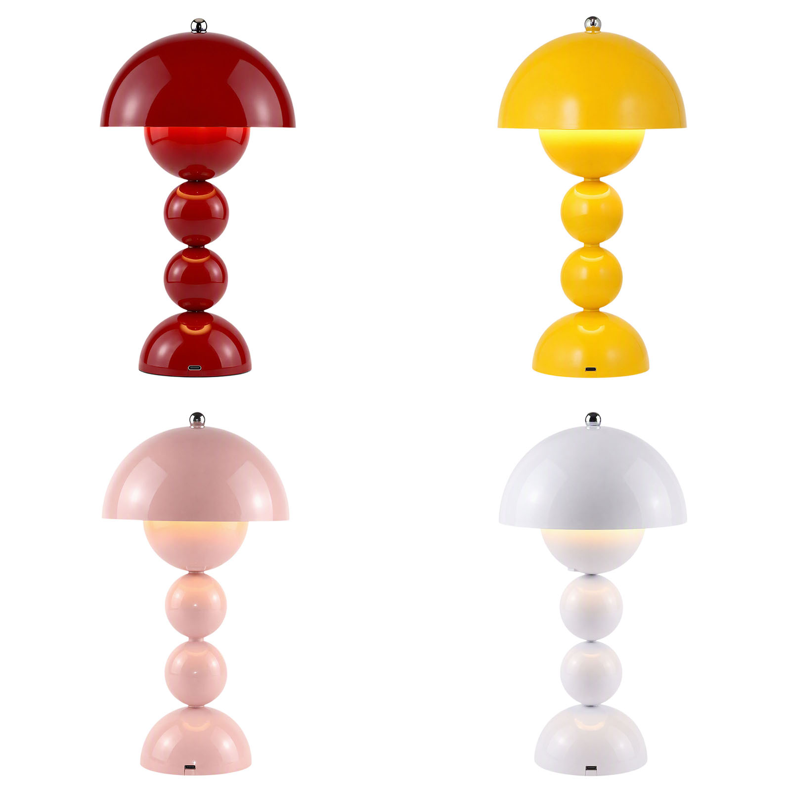 버섯 모양의 꽃송이 디자인 테이블 램프, USB 충전식 - Desk Lamp 리뷰 및 가격