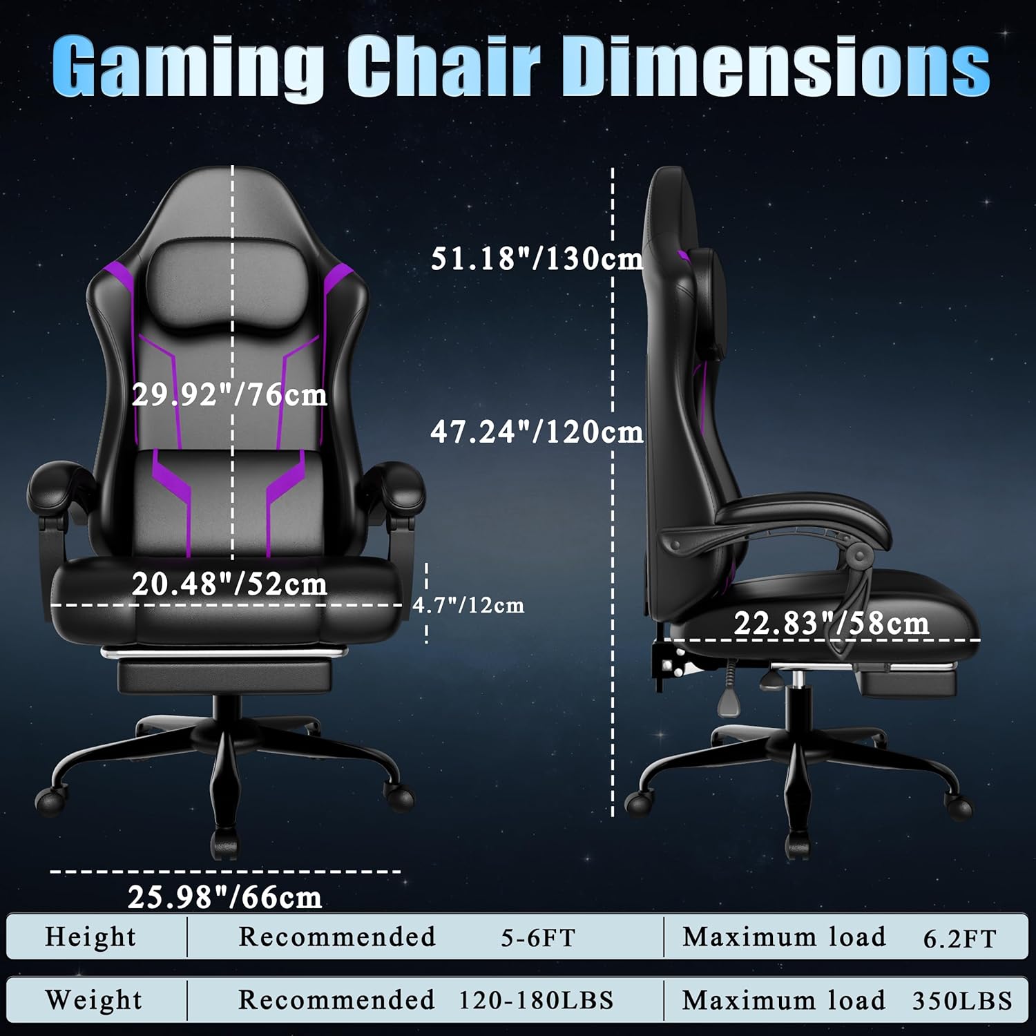 포켓 스프링 쿠션과 발판이 있는 인체공학적 게이밍 의자 - Office Chair Cushion 리뷰 및 가격