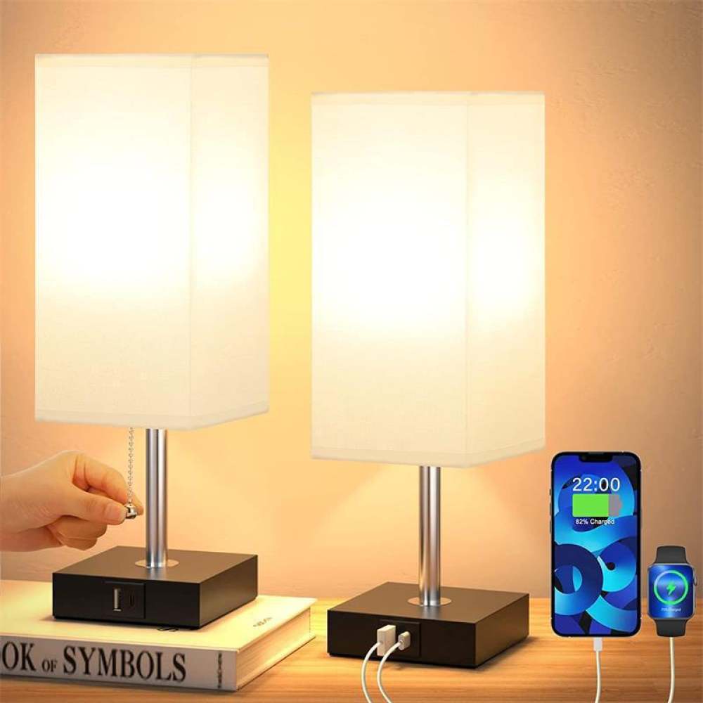 현대적인 디자인의 패브릭 갓이 달린 탁상 램프, 터치  - Desk Lamp 리뷰 및 가격