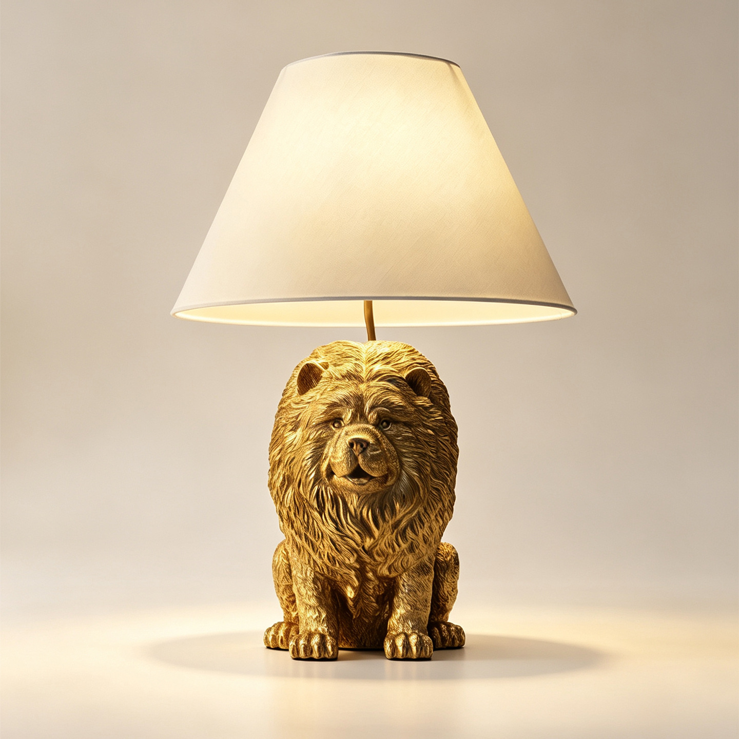 창의적인 초우 초우 강아지 모양의 레진 데스크 램프,  - Desk Lamp 리뷰 및 가격