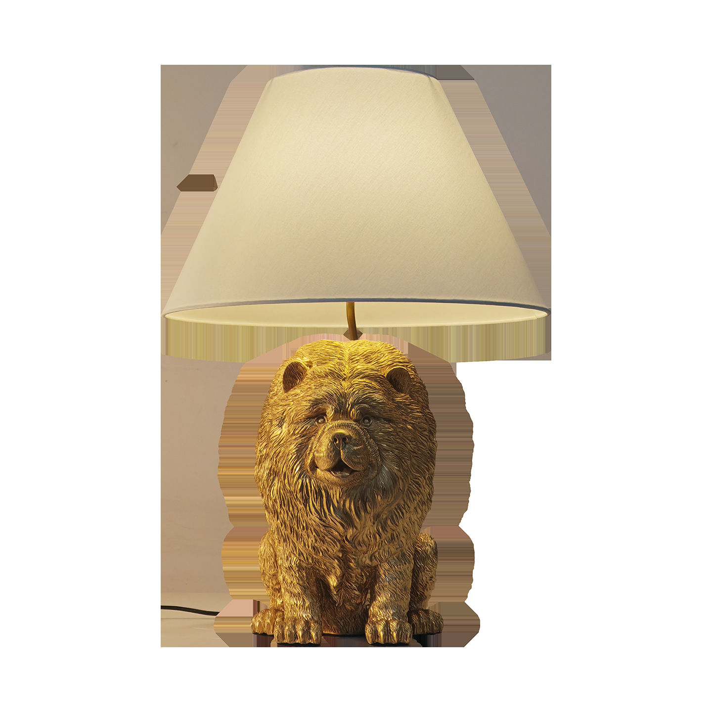 창의적인 초우 초우 강아지 모양의 레진 데스크 램프,  - Desk Lamp 리뷰 및 가격