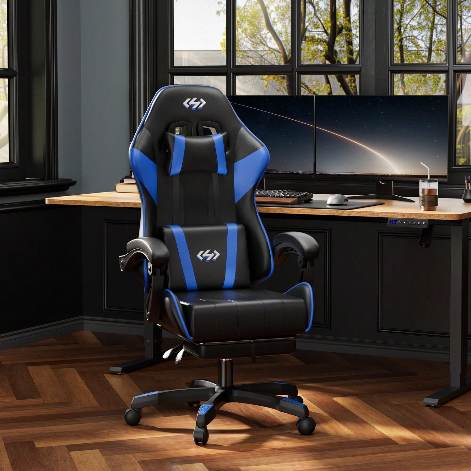 HLDIRECT 게이밍 의자, 요추 지지대 발 받침대  - Office Chair 리뷰 및 가격