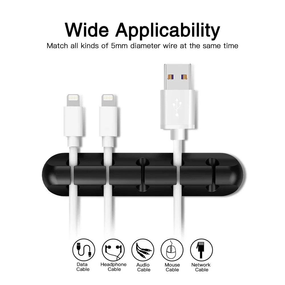 실리콘 USB 케이블 정리기 USB 충전 케이블 와인더 - Desk Organizer 리뷰 및 가격