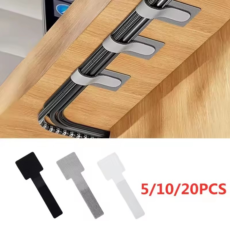 새로운 재사용 가능한 케이블 타이, 자가 접착식 전원  - Desk Organizer 리뷰 및 가격